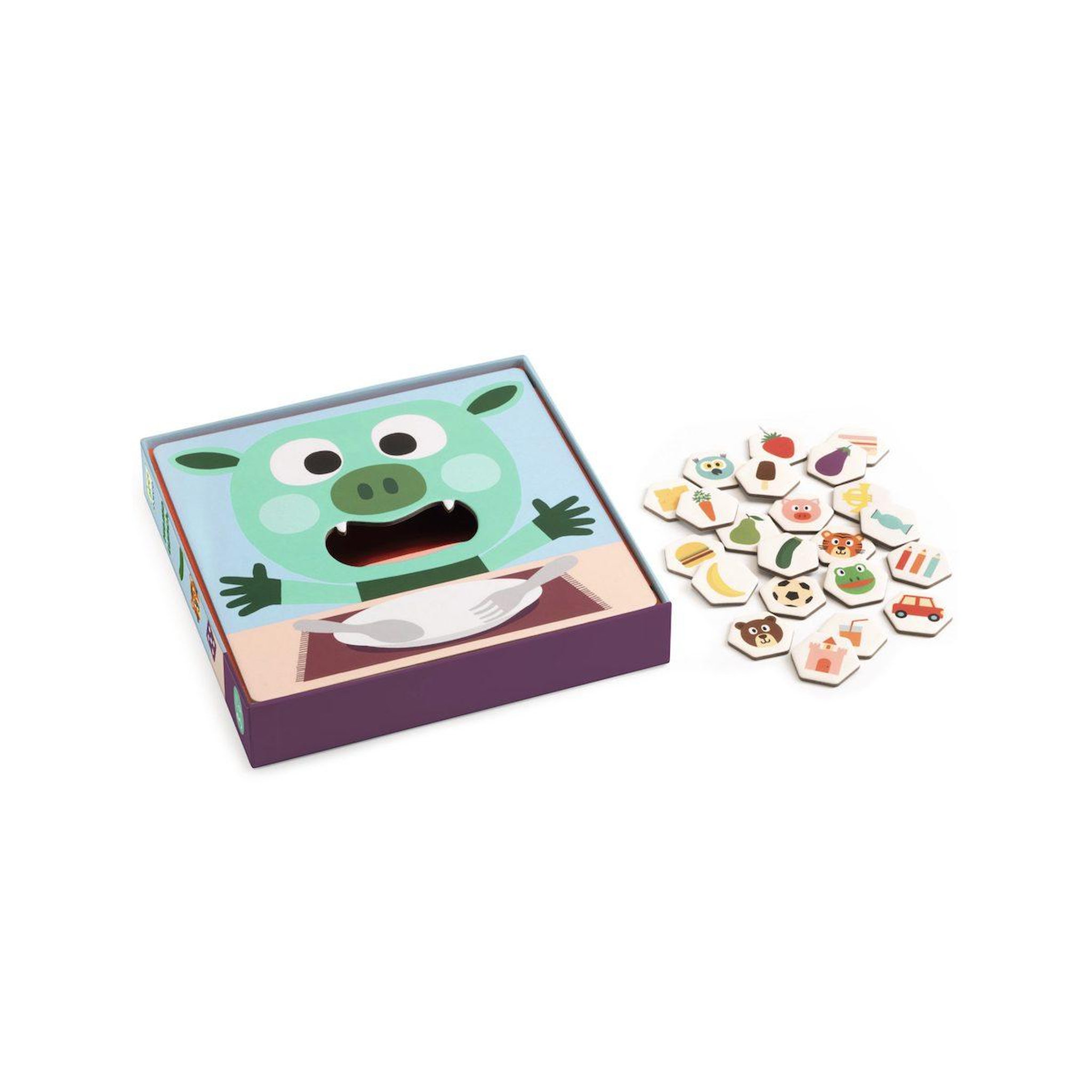 Voir la diapositive 2 : Djeco Memo lunch - jeu de memoire et de cooperation -