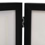 Voir la diapositive 5 : VIDAXL Cadre photo depliable Noir 28x18 cm+2x(13x18 cm)