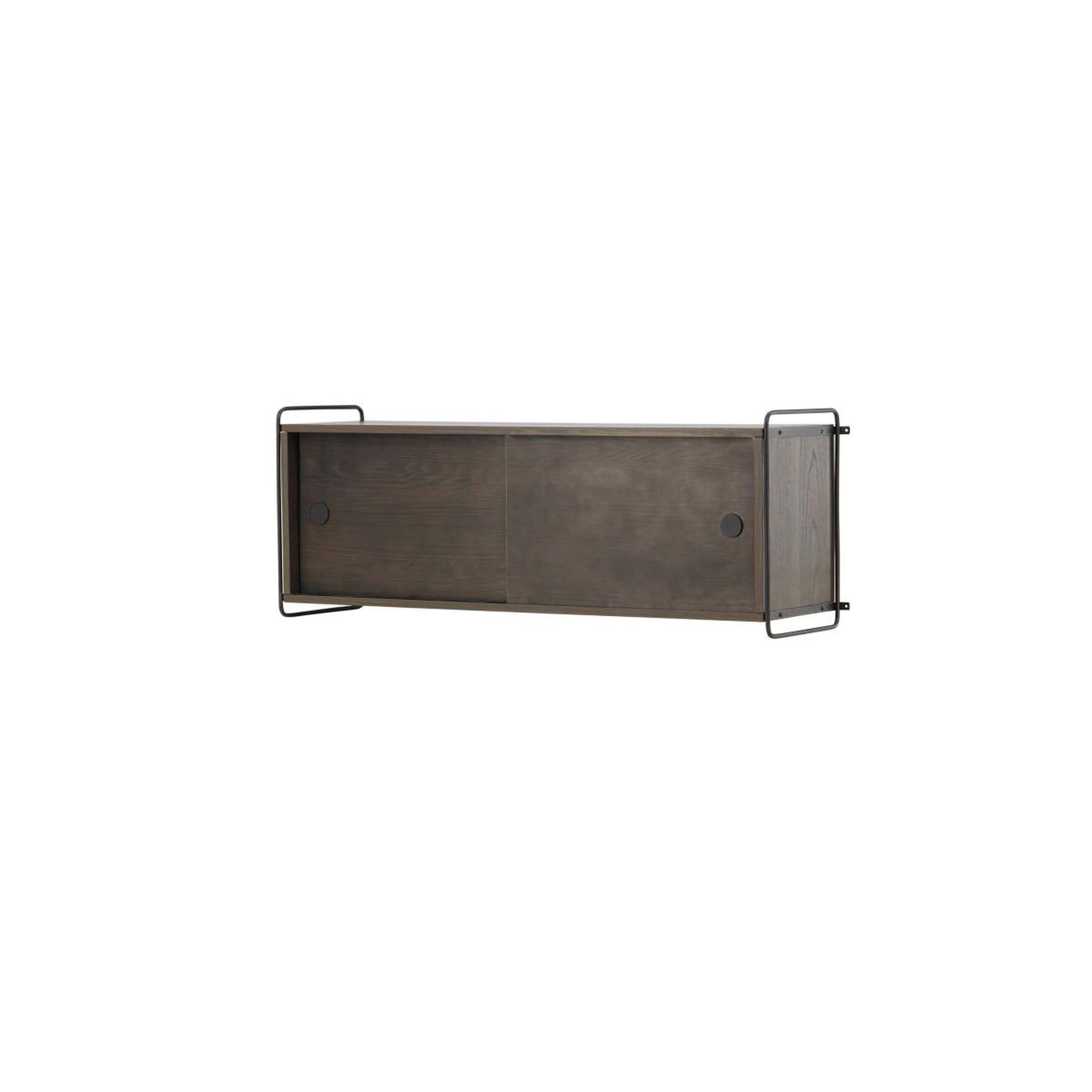 Voir la diapositive 5 : Paris Prix Étagère murale 2 portes  paris  122cm marron foncé