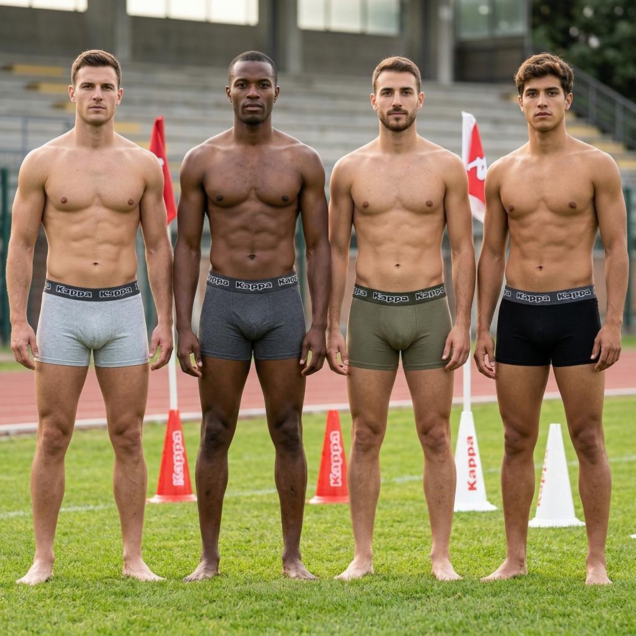 Voir la diapositive 2 : KAPPA KAPPA Boxers Homme Pack de 4 (Lot) - Coton, Coffret Cadeau