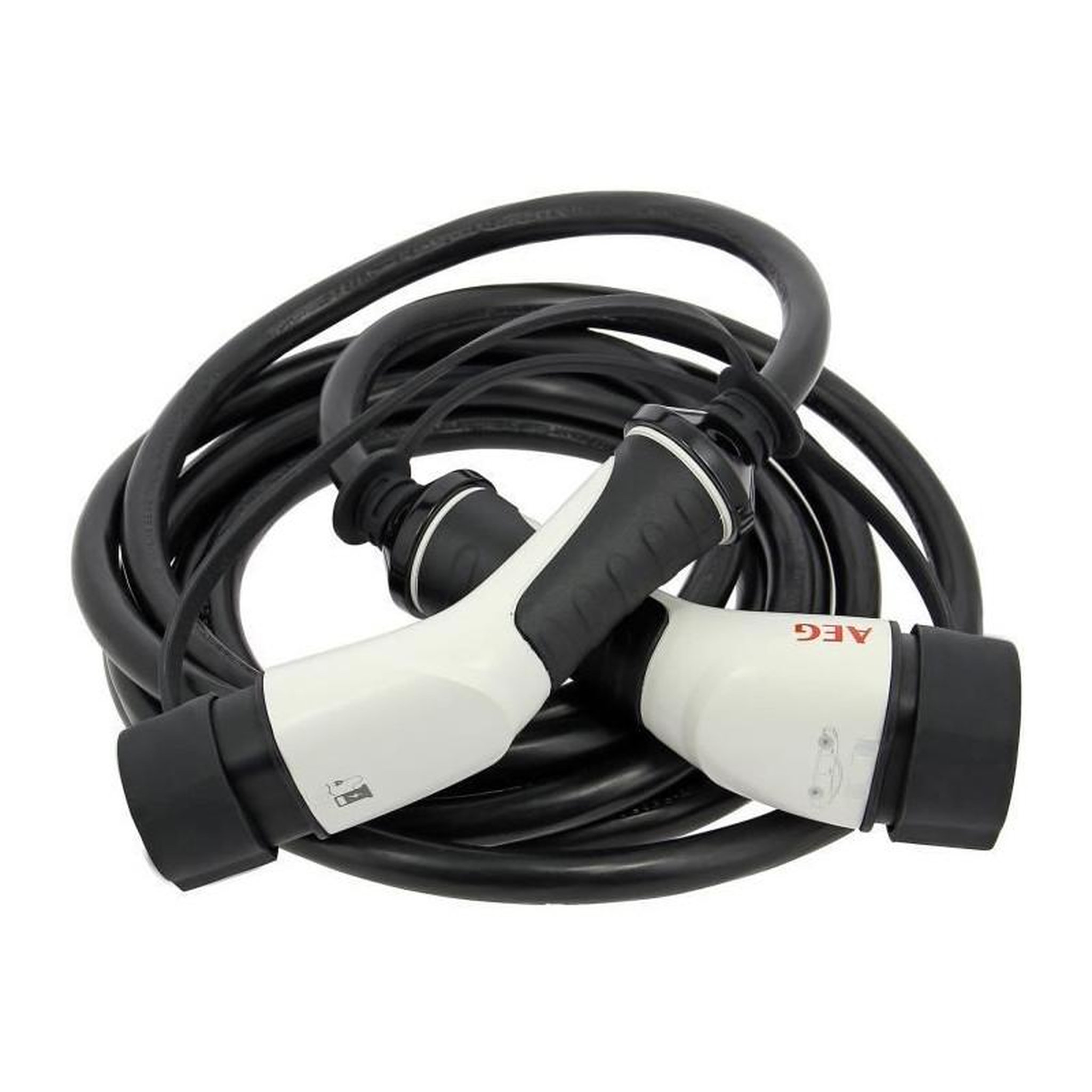 Voir la diapositive 2 : AEG Câble de charge - AEG - 5124 - 32A pour véhicules électriques & hybrides rechargeables - 5m - Triphasé 32A 480V AC