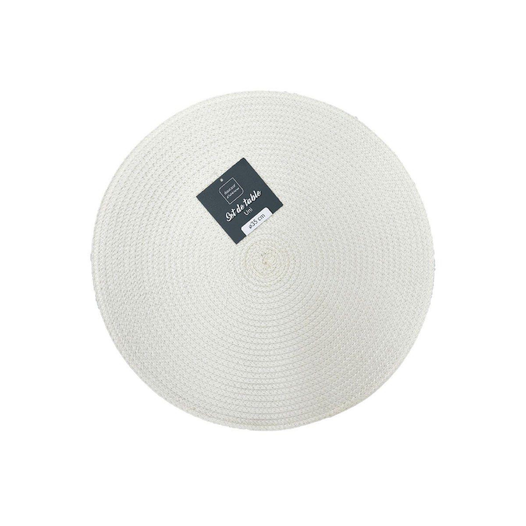 Voir la diapositive 2 : Douceur d'Intérieur Set de table uni  zebulon  35cm ivoire