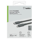 Belkin Câble USB-C vers Lightning Belkin BOOST ↑ CHARGE ™ Smart LED 1.2M Gris