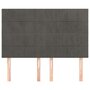 Voir la diapositive 3 : VIDAXL Tetes de lit 4 pcs Gris fonce 72x5x78/88 cm Velours