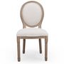Voir la diapositive 3 : Paris Prix Lot de 2 Chaises Médaillon Design  Versailles  96cm Crème