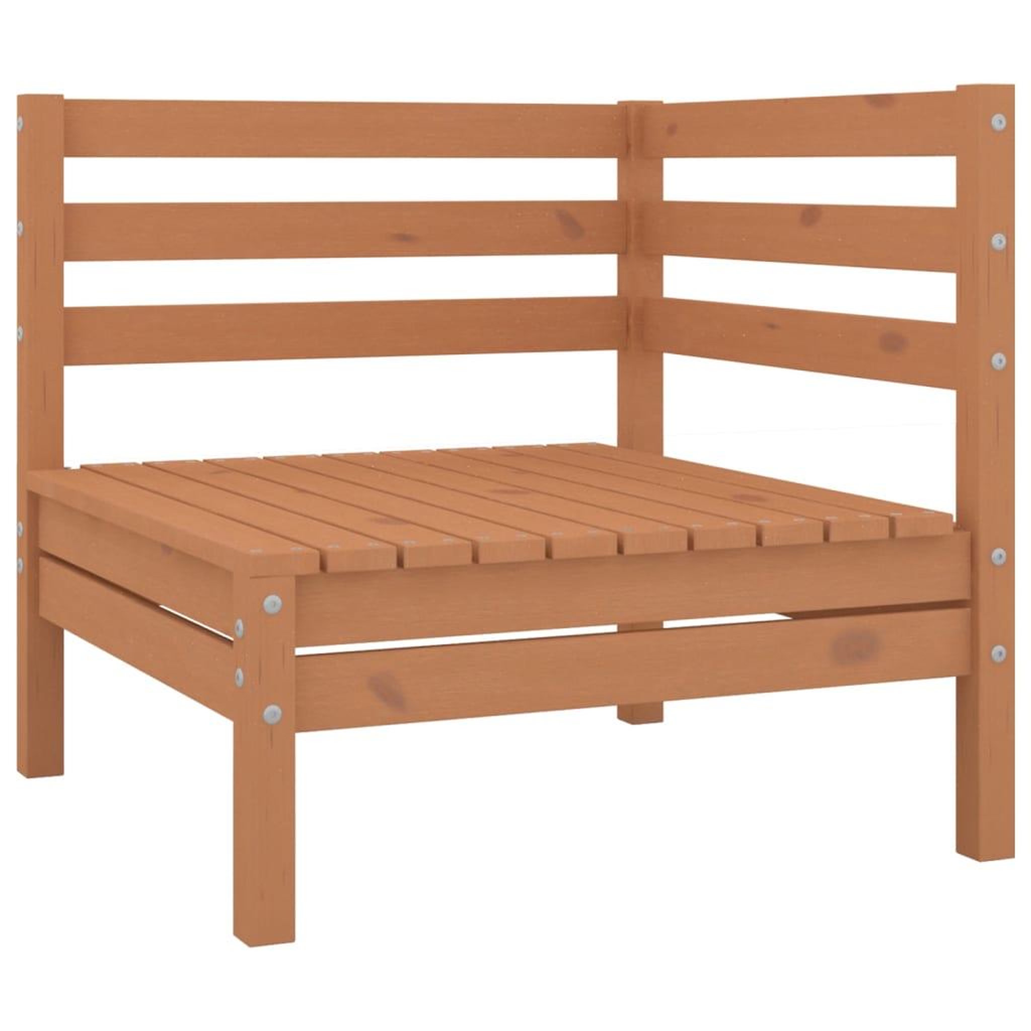 Voir la diapositive 3 : VIDAXL Salon de jardin 8 pcs marron miel bois de pin massif