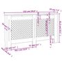 Voir la diapositive 6 : VIDAXL Cache-radiateur 152x19x81,5 cm MDF