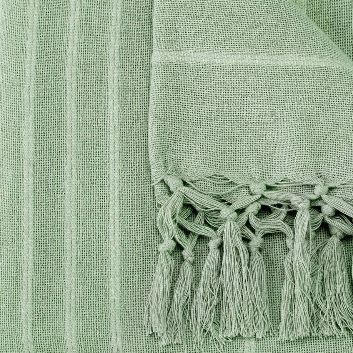ATMOSPHERA Jeté de Lit  Anjali  230x250cm Vert Céladon