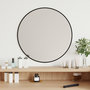 Voir la diapositive 1 : VIDAXL Miroir mural Noir Ø 50 cm Rond