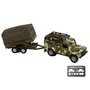 Voir la diapositive 3 : GLOB KIDS Kids Globe Die-cast Land Rover With Trailer Army, 27cm