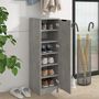 Voir la diapositive 3 : VIDAXL Armoire a chaussures Gris beton 30x35x100 cm Bois d'ingenierie