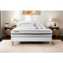 Voir la diapositive 1 : SEPTNUITS Pack matelas + sommier  Memo Spring Ressorts ensachés 3 zones MAXI épaisseur + Couette + 2 oreillers