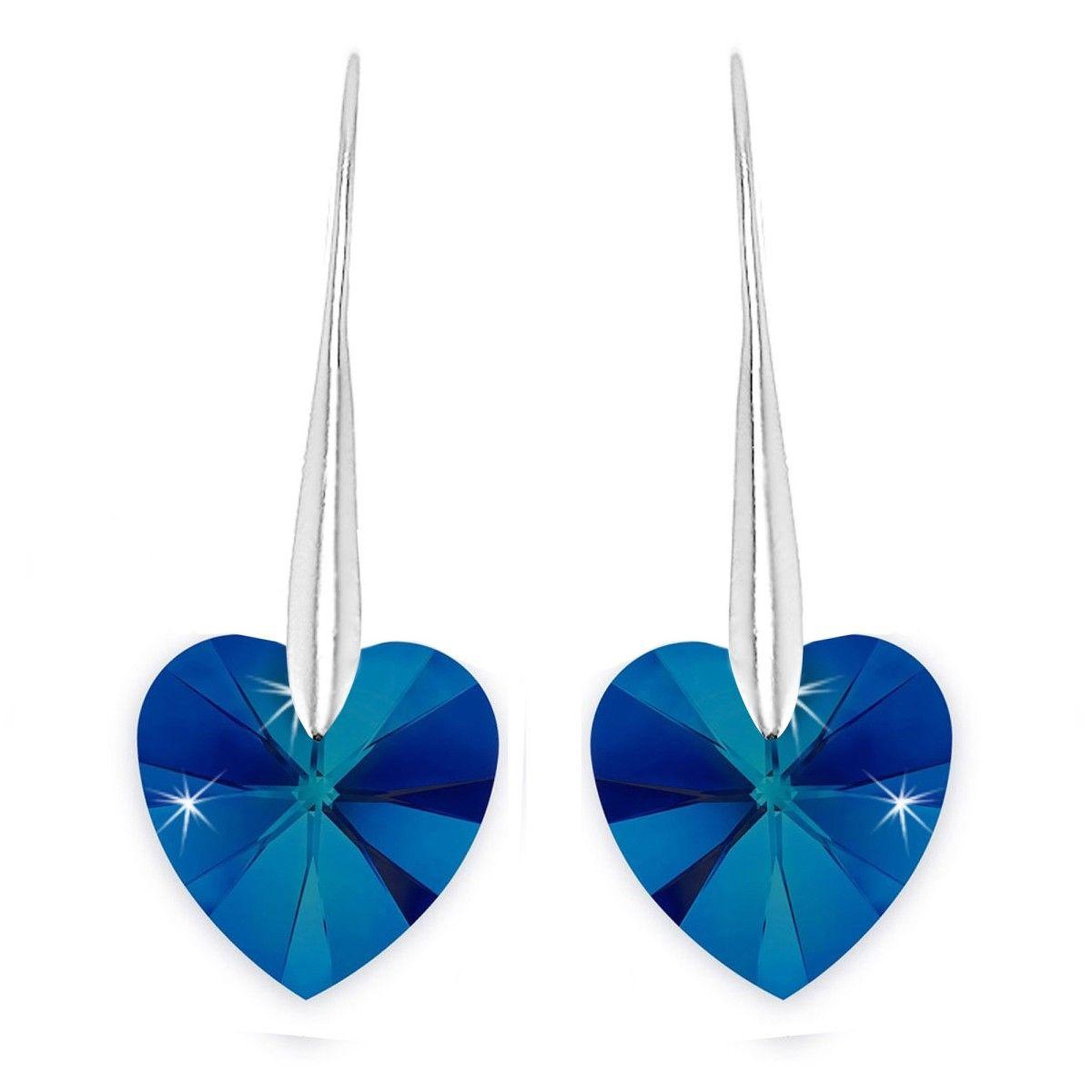 SC CRYSTAL Boucles d'oreilles cœur par SC Crystal®