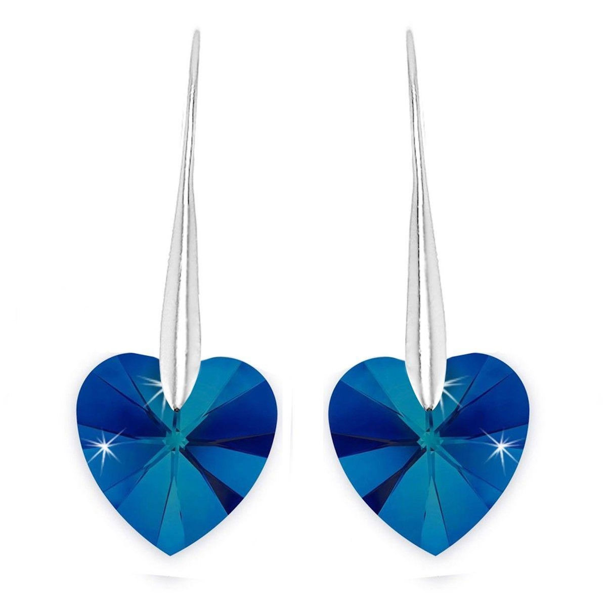 SC CRYSTAL Boucles d'oreilles cœur par SC Crystal®