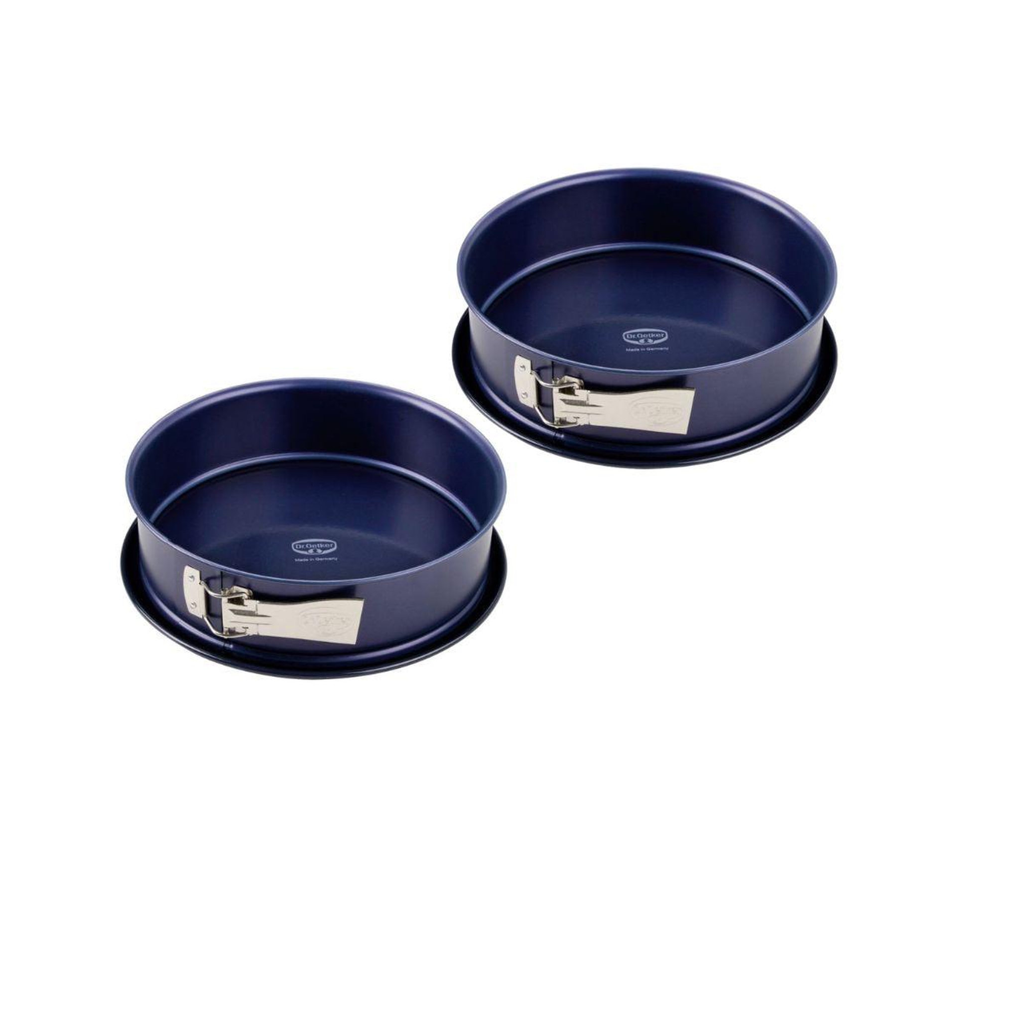 DR.OETKER Lot de 2 moules à gâteaux 28/28 cm en acier dr oetker back-liebe