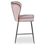 Paris Prix Chaise de Bar Velours Design  Elsa  100cm Rose
