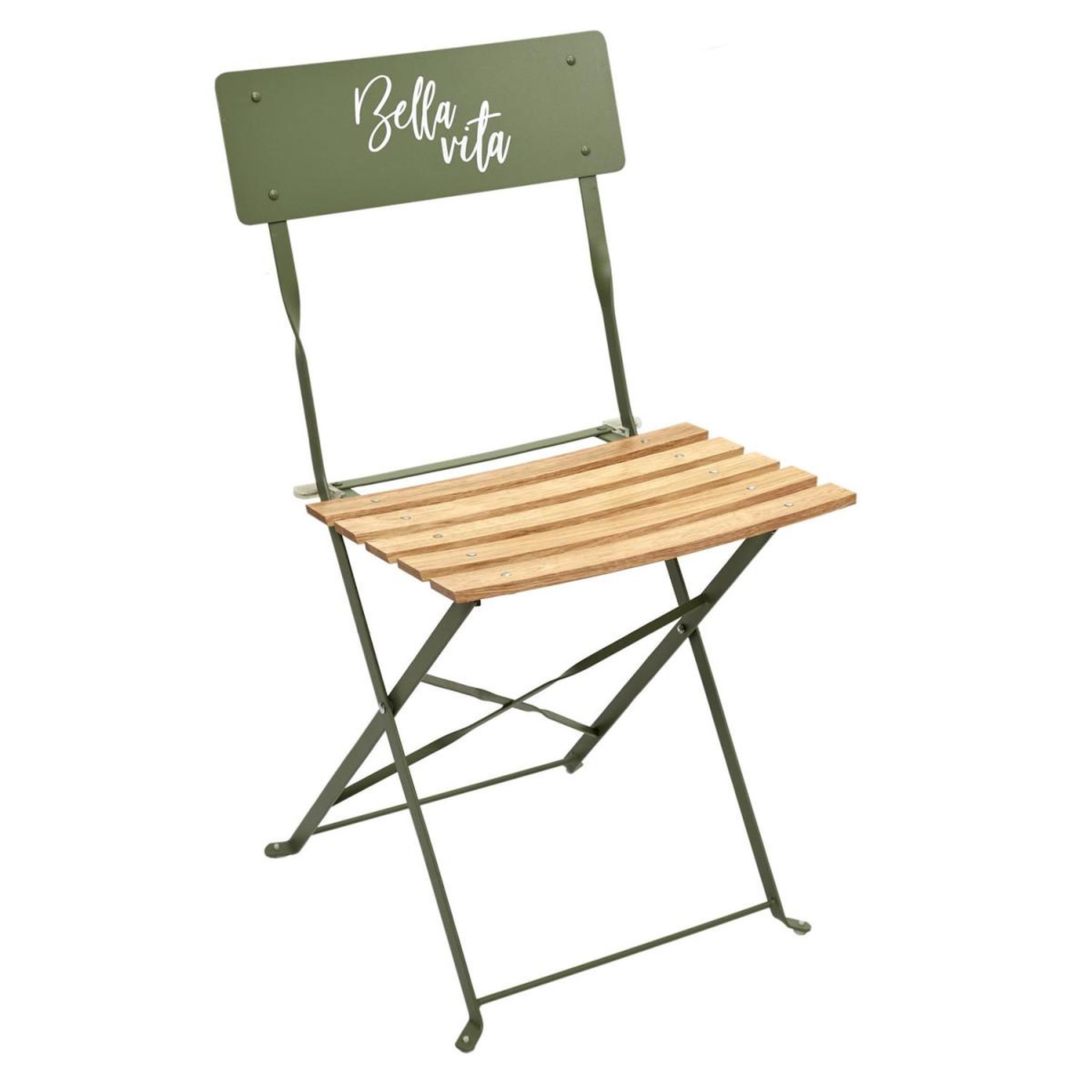 Voir la diapositive 2 : The Home Deco Factory Lot de 2 Chaises Pliantes  Bella Vita  81cm Kaki