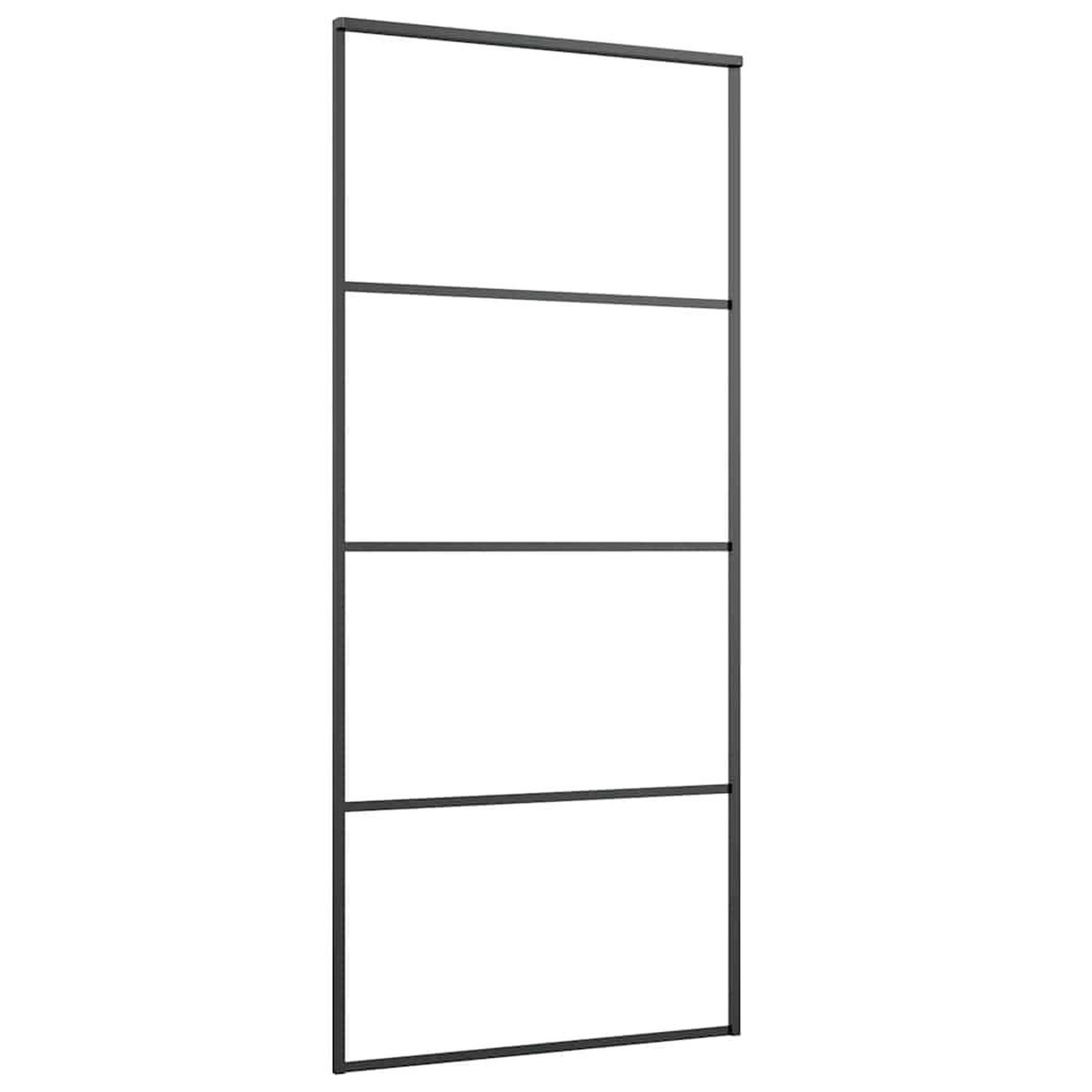 Voir la diapositive 4 : VIDAXL Porte coulissante avec kit de quincaillerie 90x205 cm Verre ESG