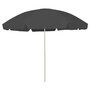Voir la diapositive 1 : VIDAXL Parasol de plage anthracite 300 cm
