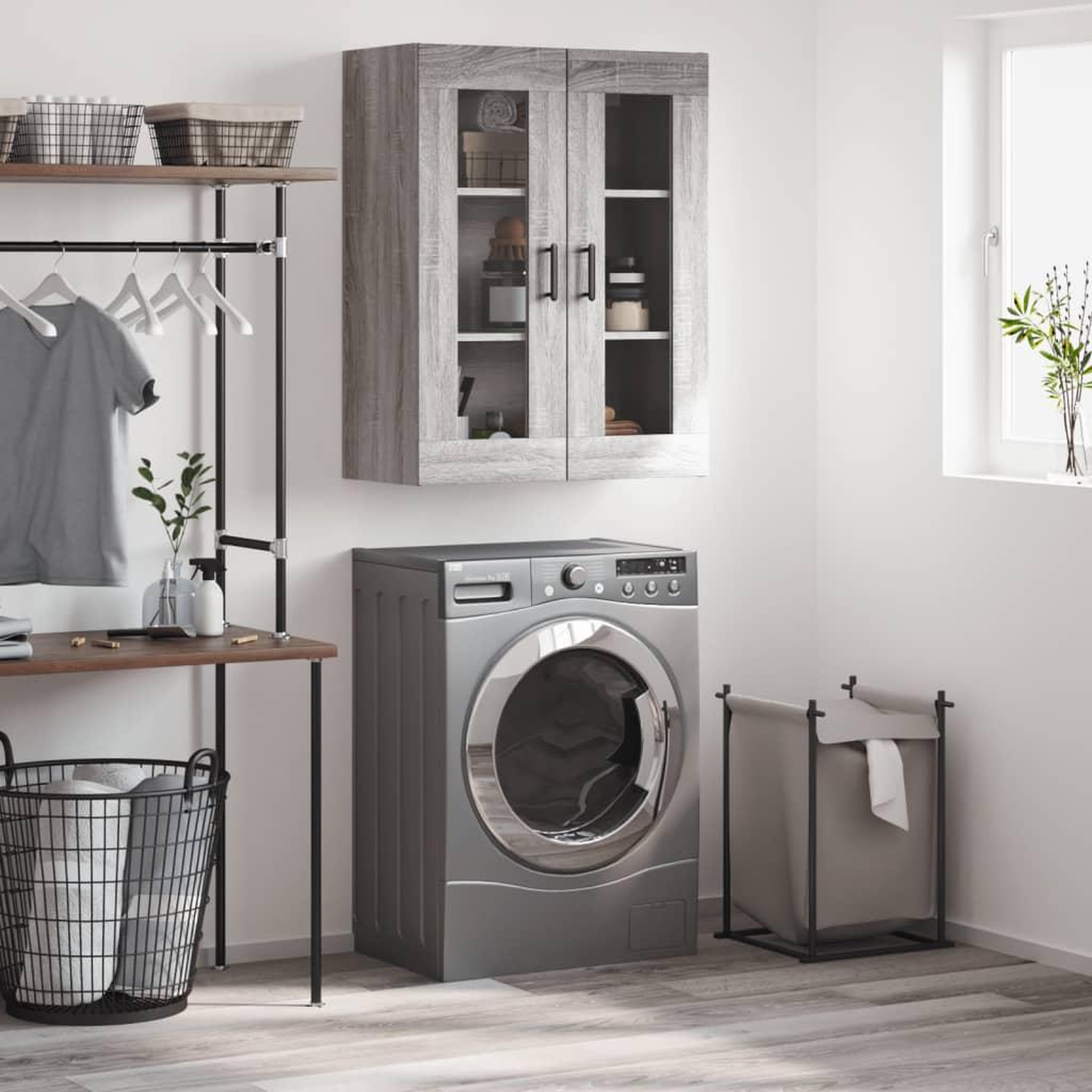 VIDAXL Armoire murale sonoma gris 69,5x34x90 cm