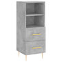 Voir la diapositive 2 : VIDAXL Buffet Gris beton 34,5x34x90 cm Bois d'ingenierie