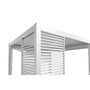 Voir la diapositive 4 : OMBREA Panneau brise-vue 1,2m blanc Aluminium pour pergola bioclimatique OMBREA®