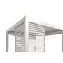 Voir la diapositive 4 : OMBREA Panneau brise-vue 1,2m blanc Aluminium pour pergola bioclimatique OMBREA®