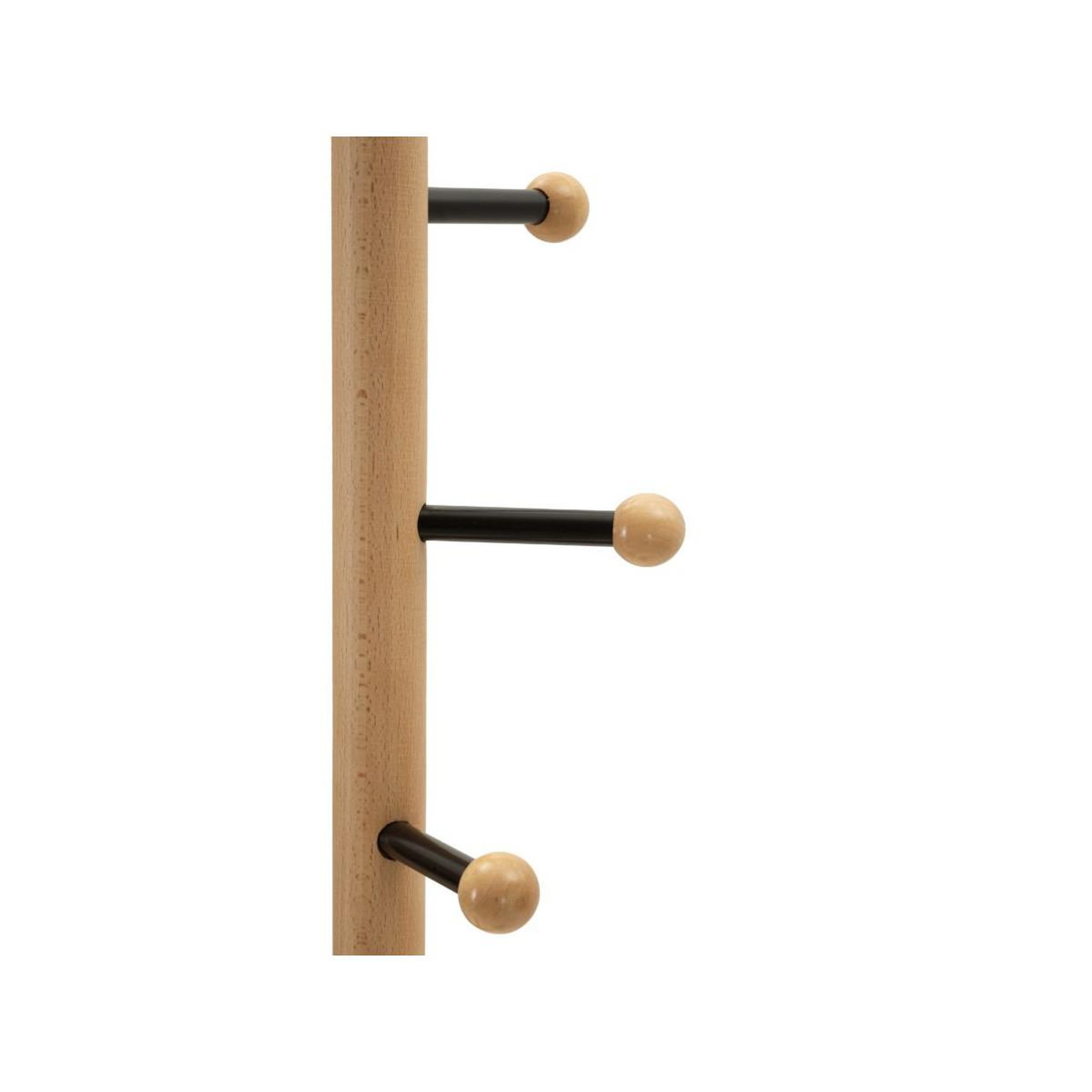 Voir la diapositive 3 : Paris Prix Porte-manteau en bois  step  172cm noir & naturel