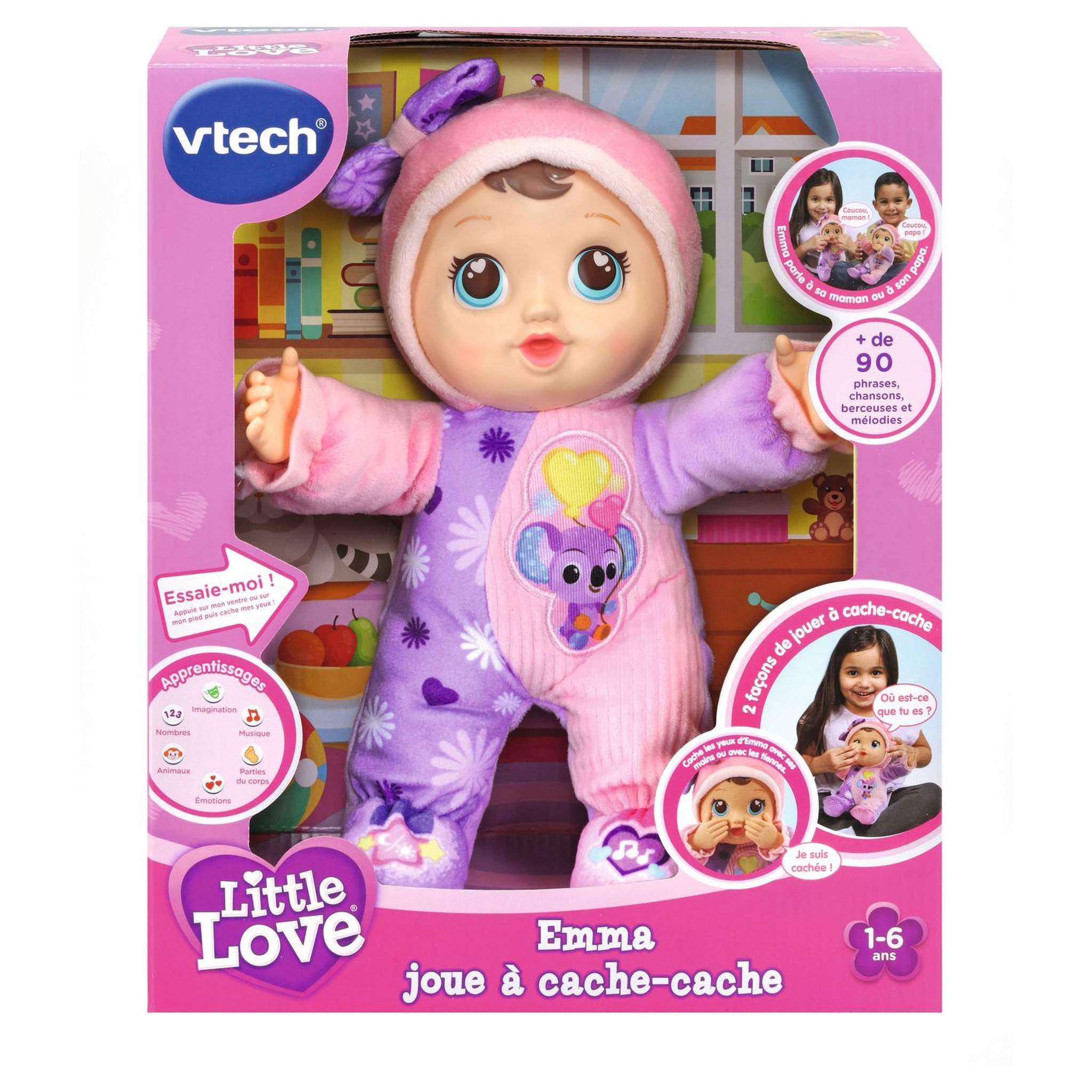 Voir la diapositive 3 : VTECH Little Love Emma joue à cache-cache