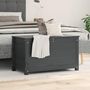 Voir la diapositive 3 : VIDAXL Boîte de rangement Gris 80x40x45,5 cm Bois massif de pin