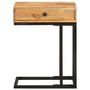 Voir la diapositive 3 : VIDAXL Table d'appoint en forme d'U 45x30x61 cm Bois d'acacia massif