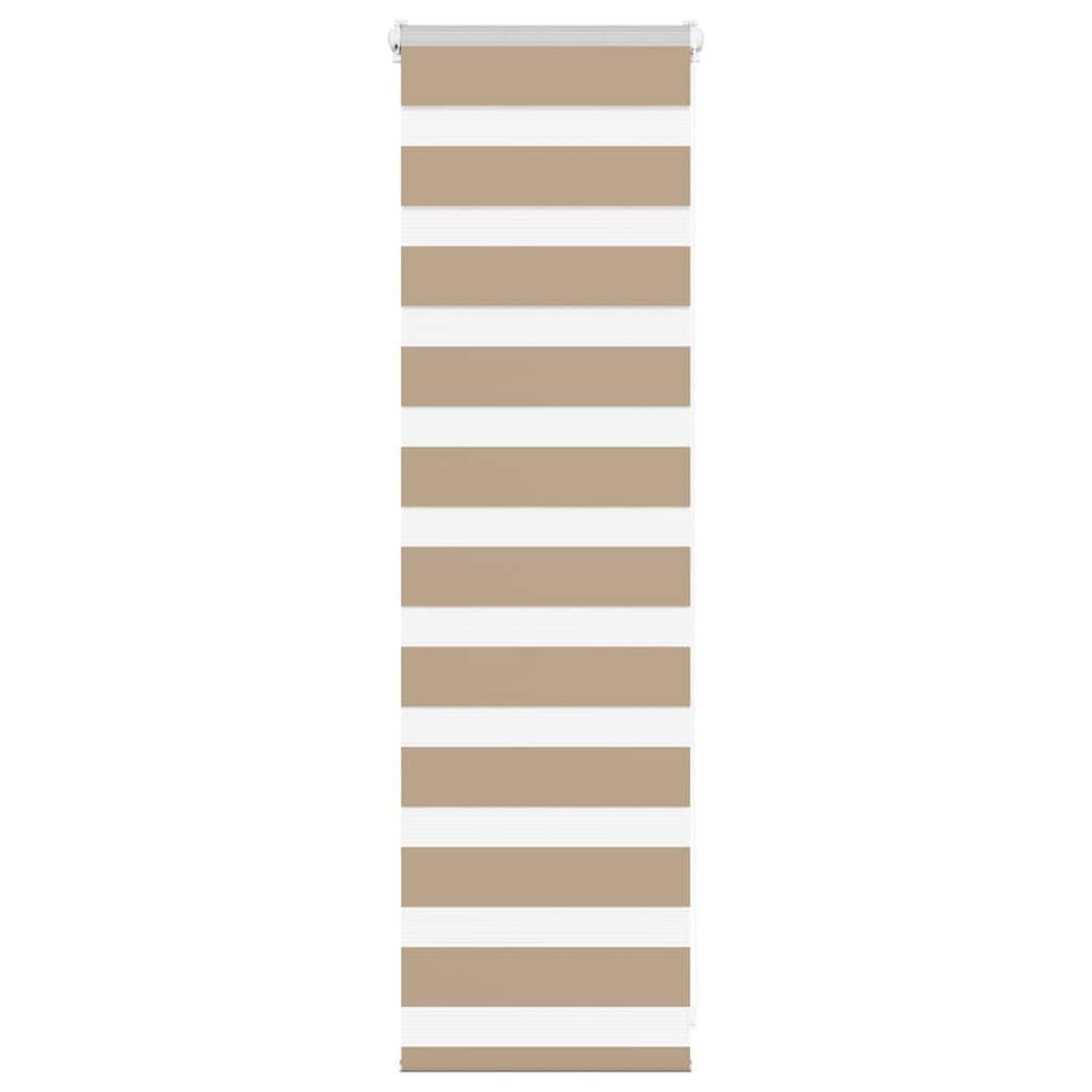 VIDAXL Store zebre marron sable largeur du tissu 40,9 cm polyester