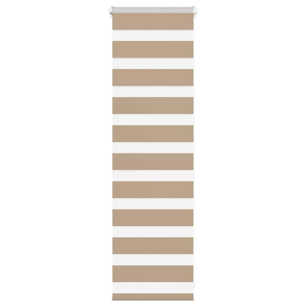 VIDAXL Store zebre marron sable largeur du tissu 40,9 cm polyester