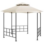 VIDAXL Belvedere avec parois 3,1x2,7 m Creme