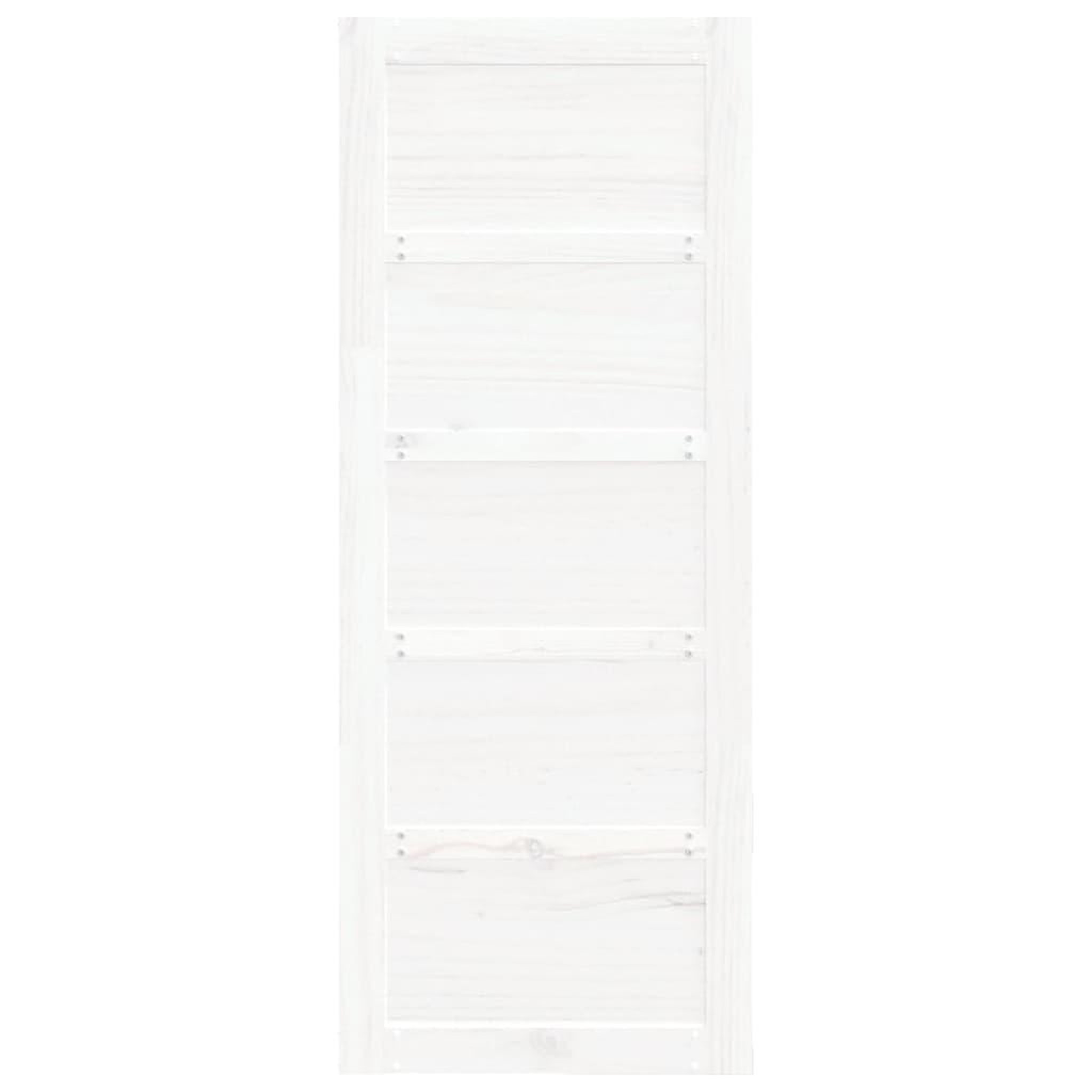 Voir la diapositive 5 : VIDAXL Porte de grange Blanc 80x1,8x204,5 cm Bois massif de pin
