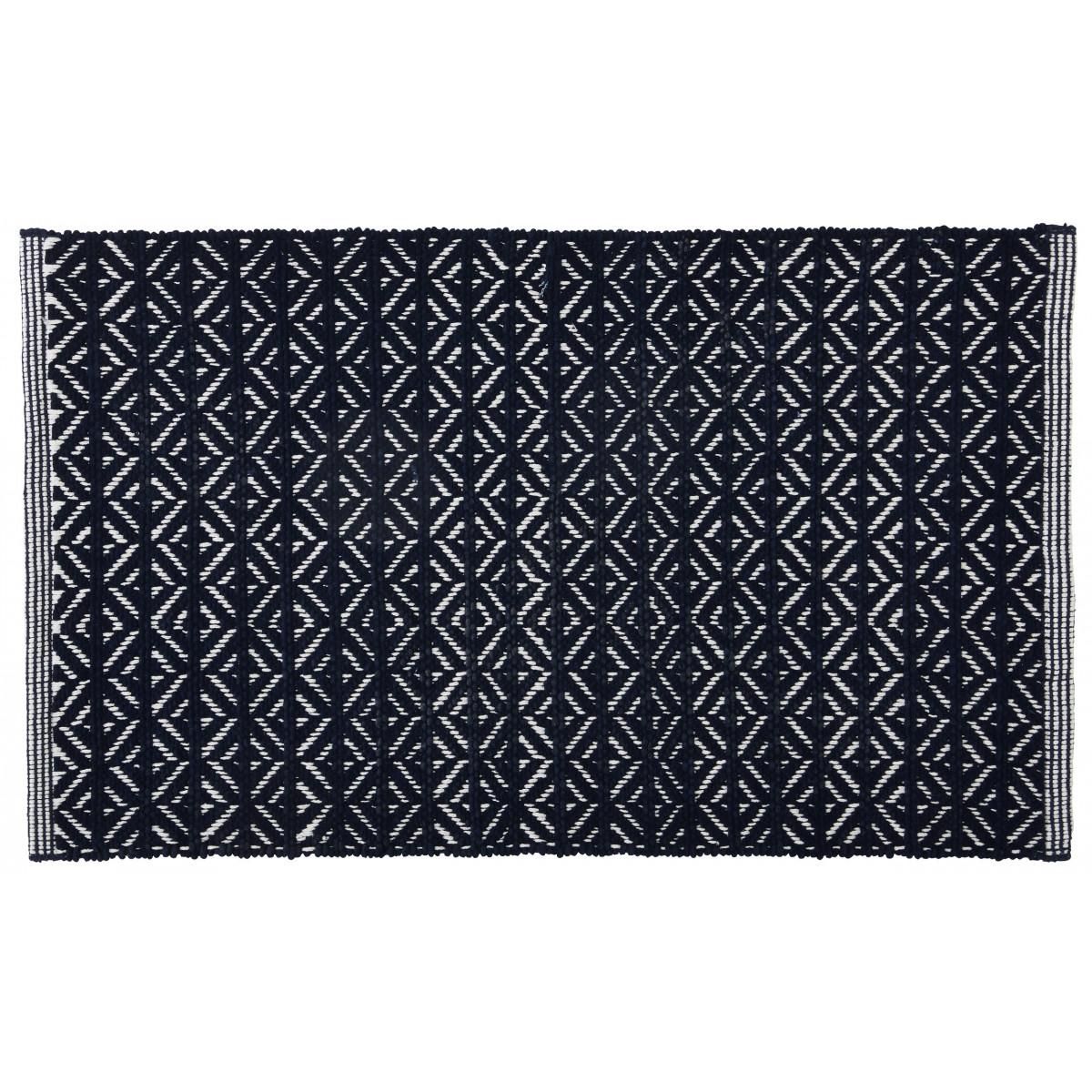 GUY LEVASSEUR Tapis déco fantaisie en polycoton chenillé 50x80cm