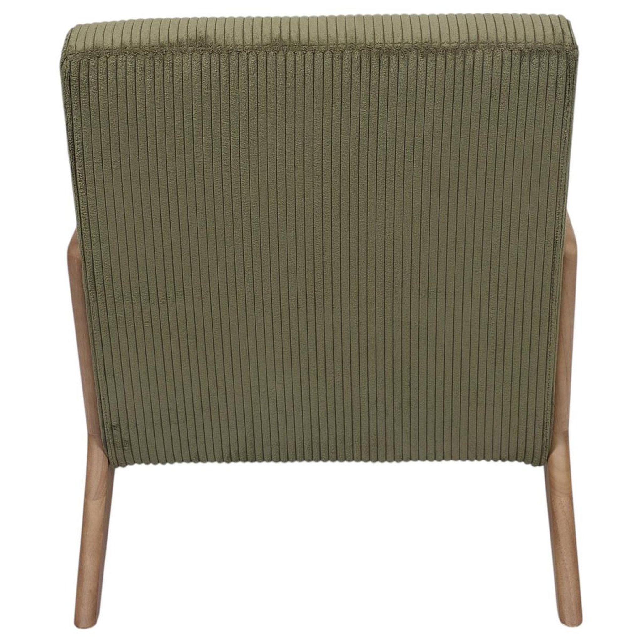 Voir la diapositive 5 : The Home Deco Factory Fauteuil côtelé design  scott  75cm vert
