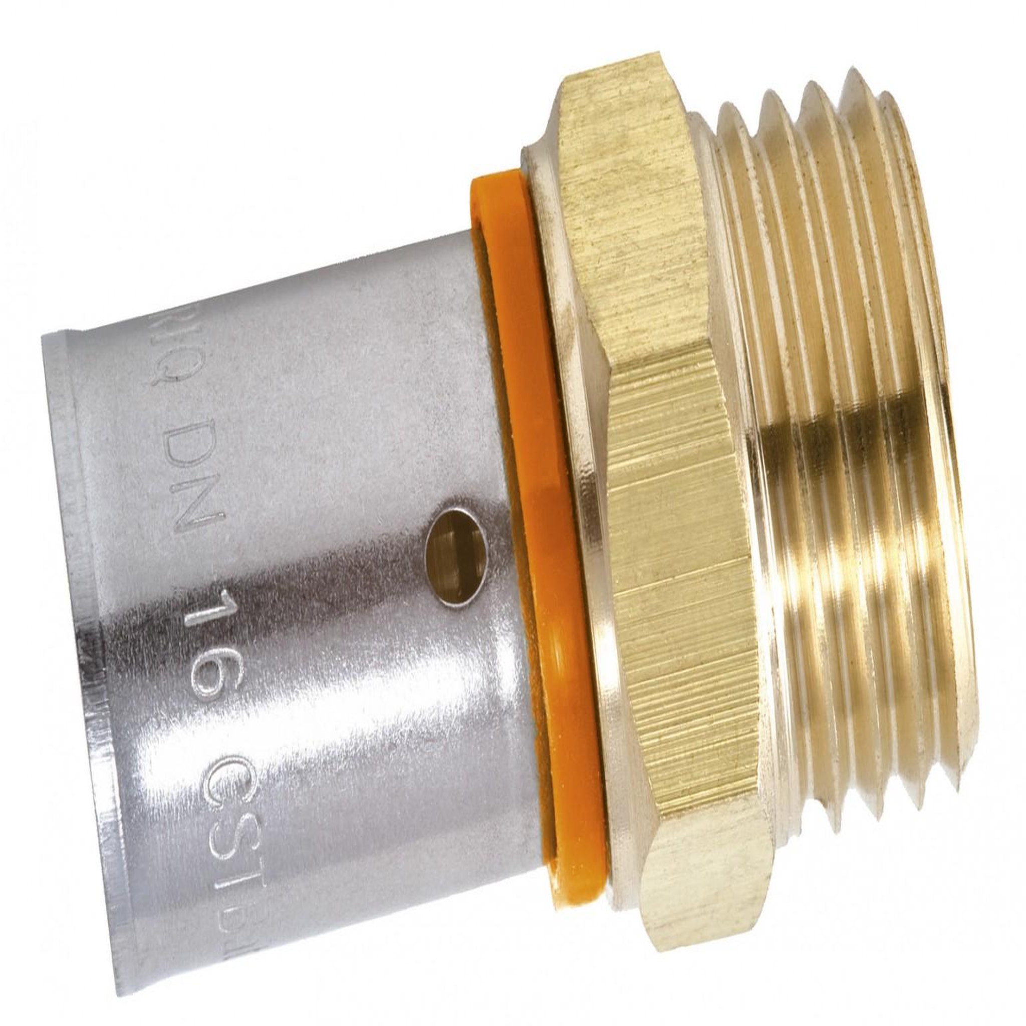 CENTRALE BRICO Raccord droit à sertir laiton M 20 x 27 pour tube en per