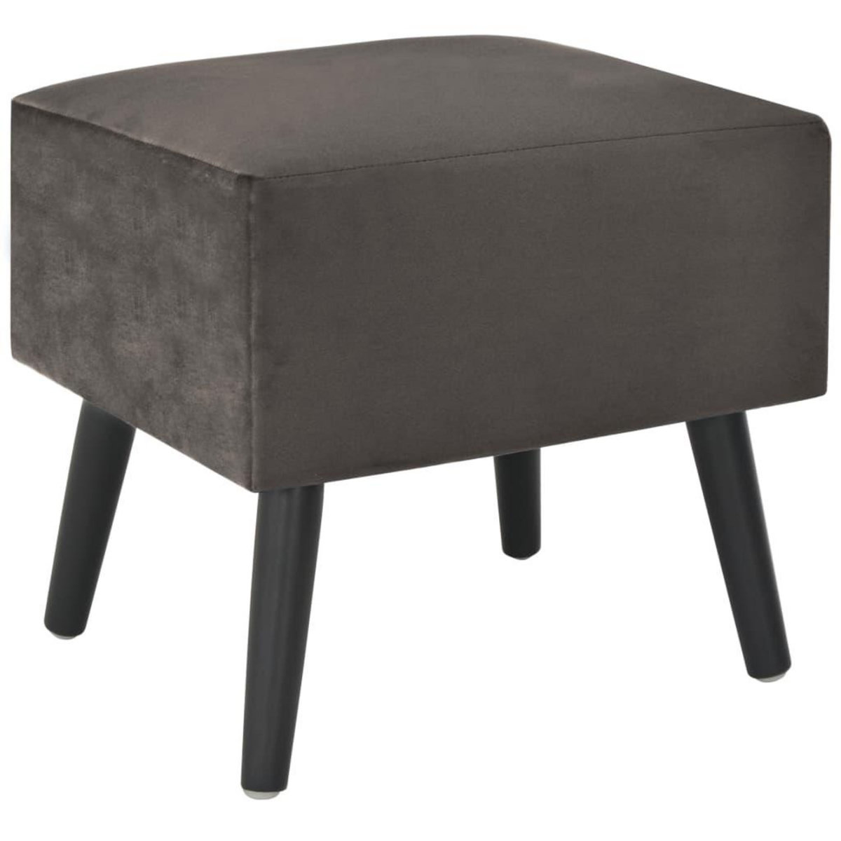 VIDAXL Tables de chevet 2 pcs Gris 40x35x40 cm Velours