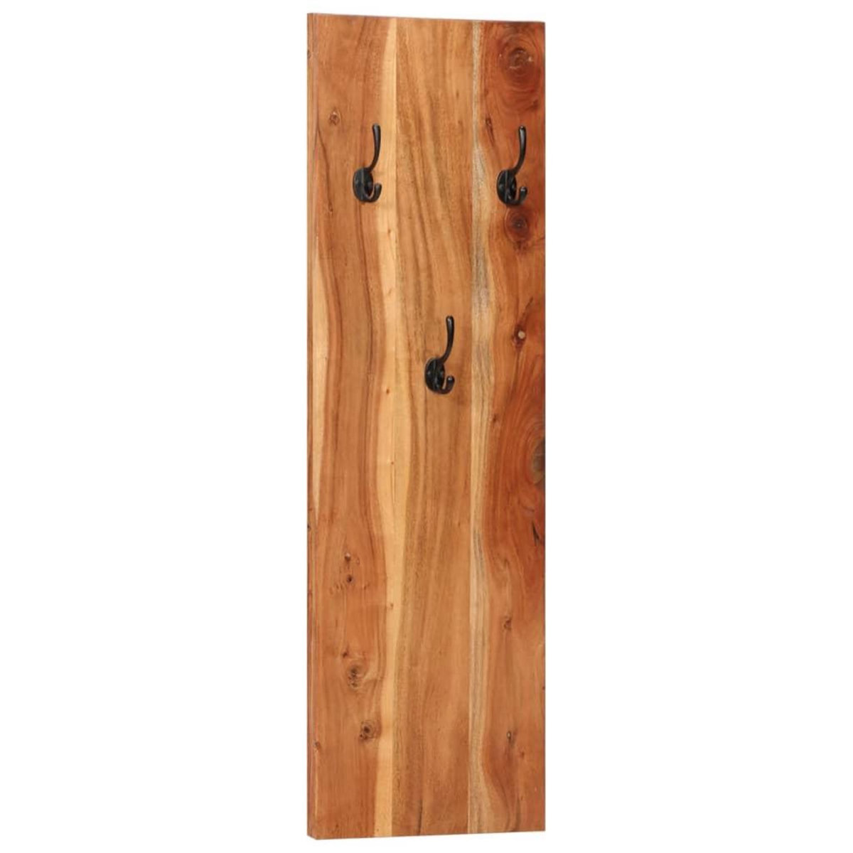 VIDAXL Porte-manteaux muraux 2 pcs 36x3x110 cm Bois d'acacia massif