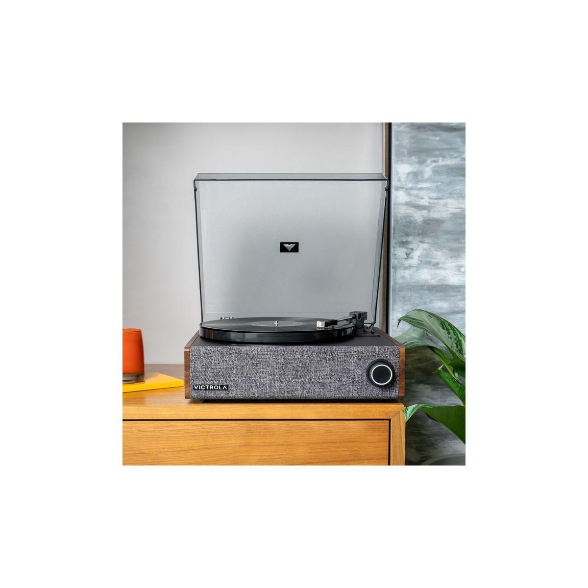 VICTROLA Platine vinyle EASTWOOD VTA-78 NOYER