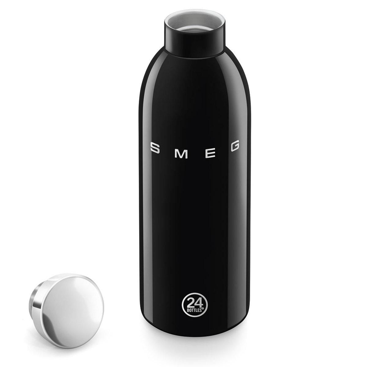 SMEG Gourde isotherme 0.5l en acier inoxydable noir - WBF01BL