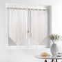 Voir la diapositive 3 : Paris Prix Paire de Voilages  Charlize  60x120cm Naturel