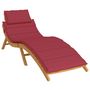 Voir la diapositive 3 : VIDAXL Coussin de chaise longue rouge bordeaux 186x58x3cm tissu oxford