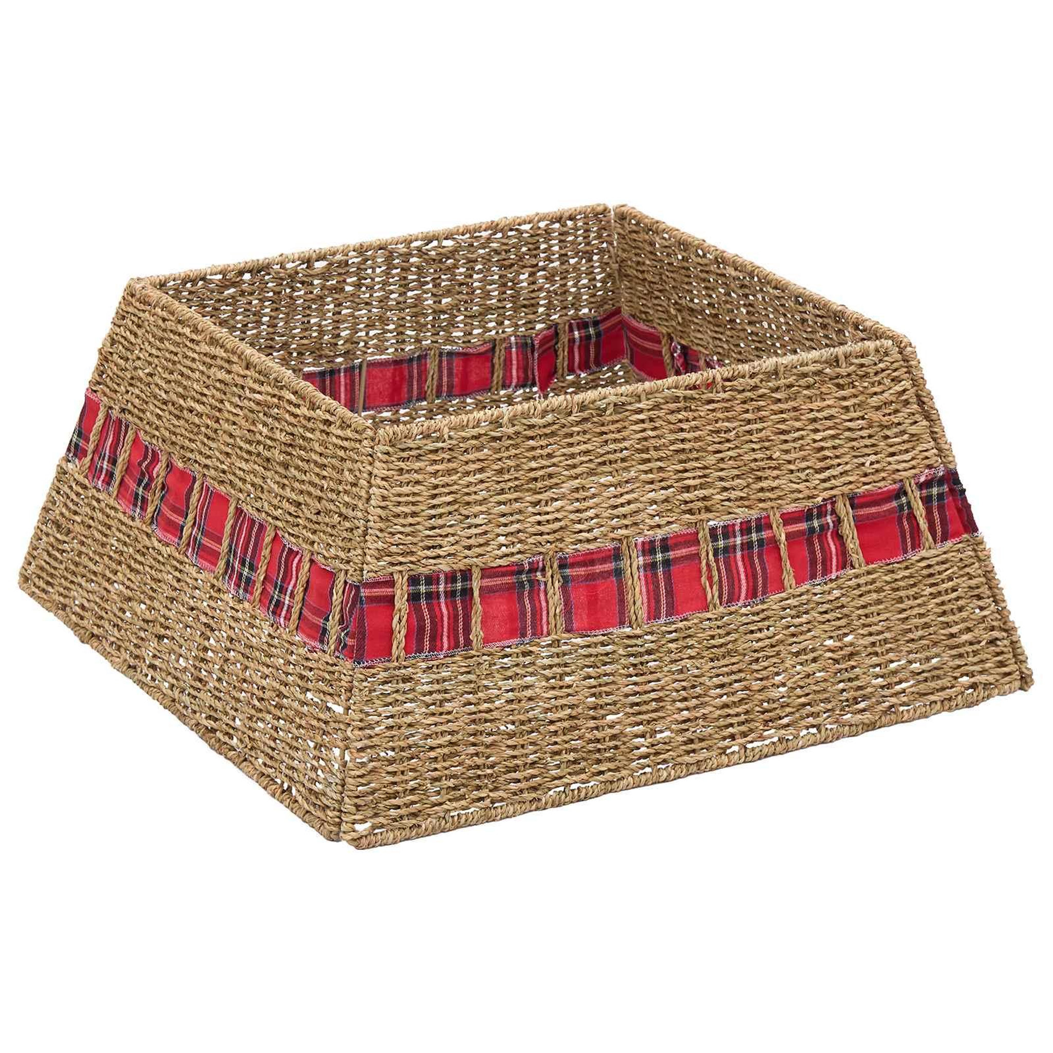 VIDAXL Collier de sapin de Noël Carre Naturel 70 x 70 x 28 cm
