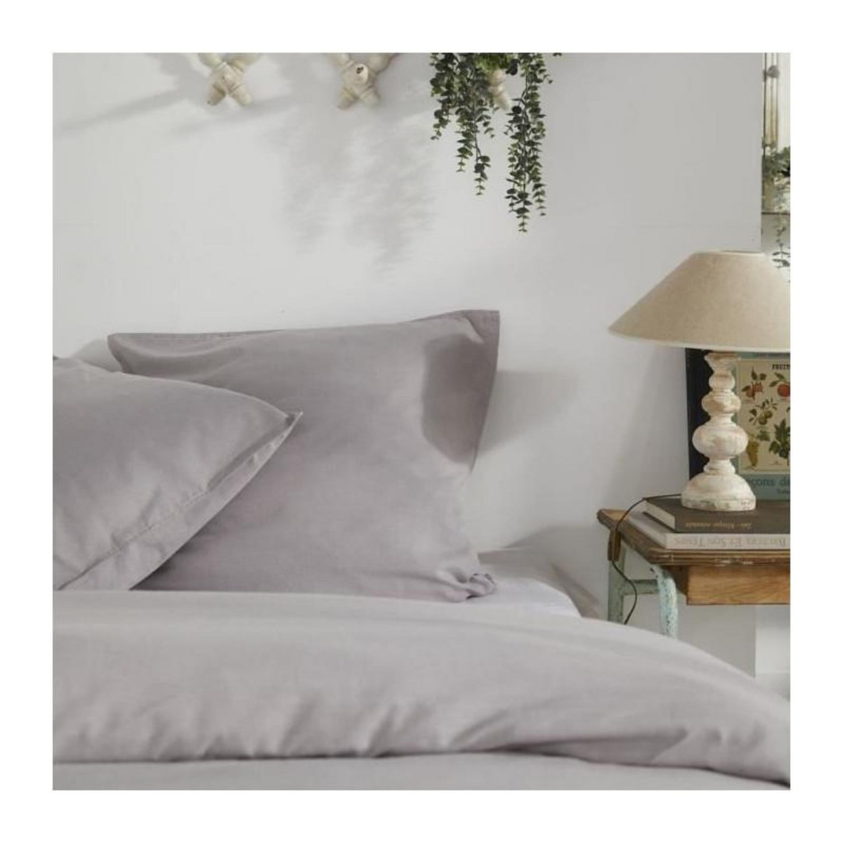 Today Housse de couette - TODAY - CHARME - Chambray - Gris clair Constance - 240 x 220 cm
