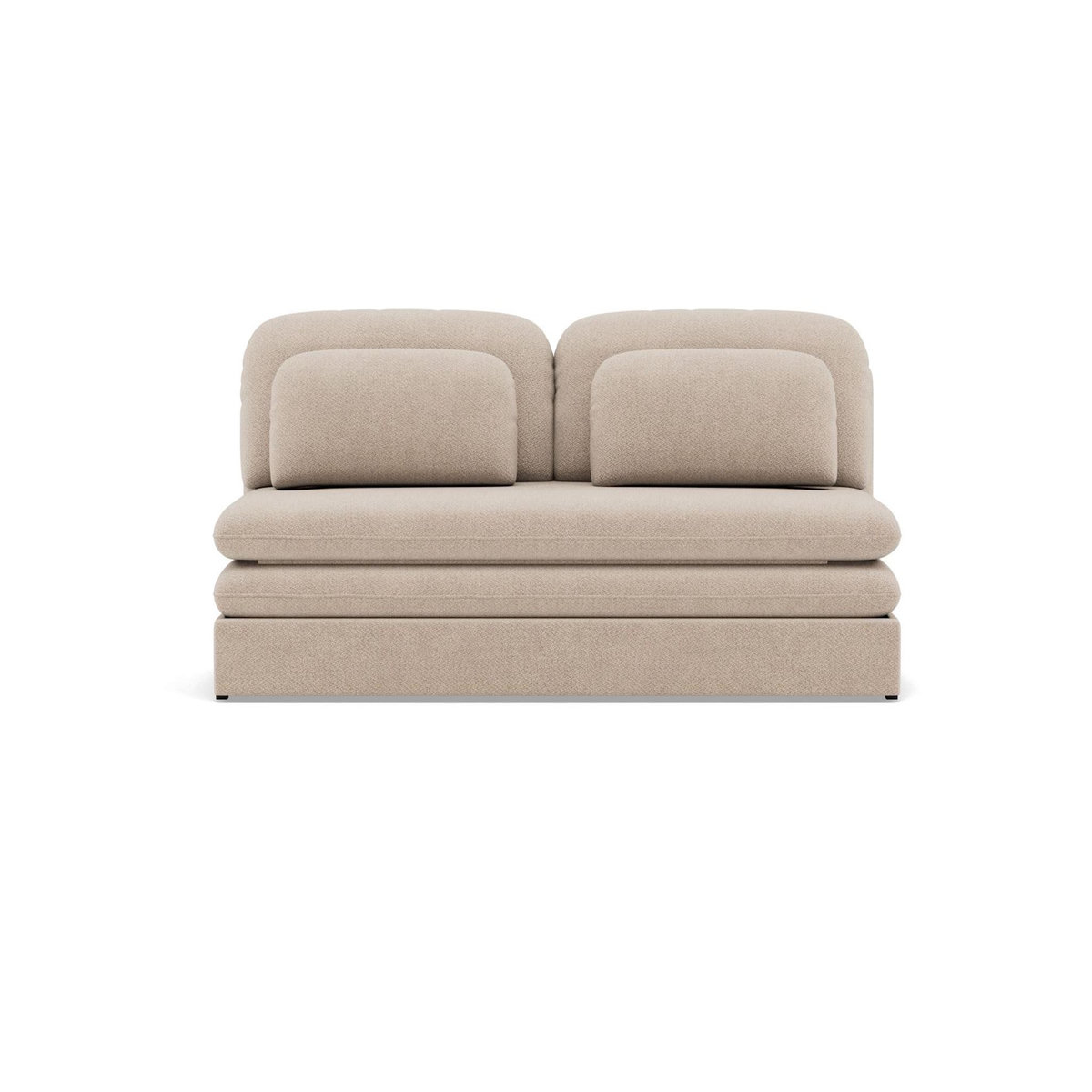 LISA DESIGN Ysal - canapé 3 places convertible déplimousse en velours texturé