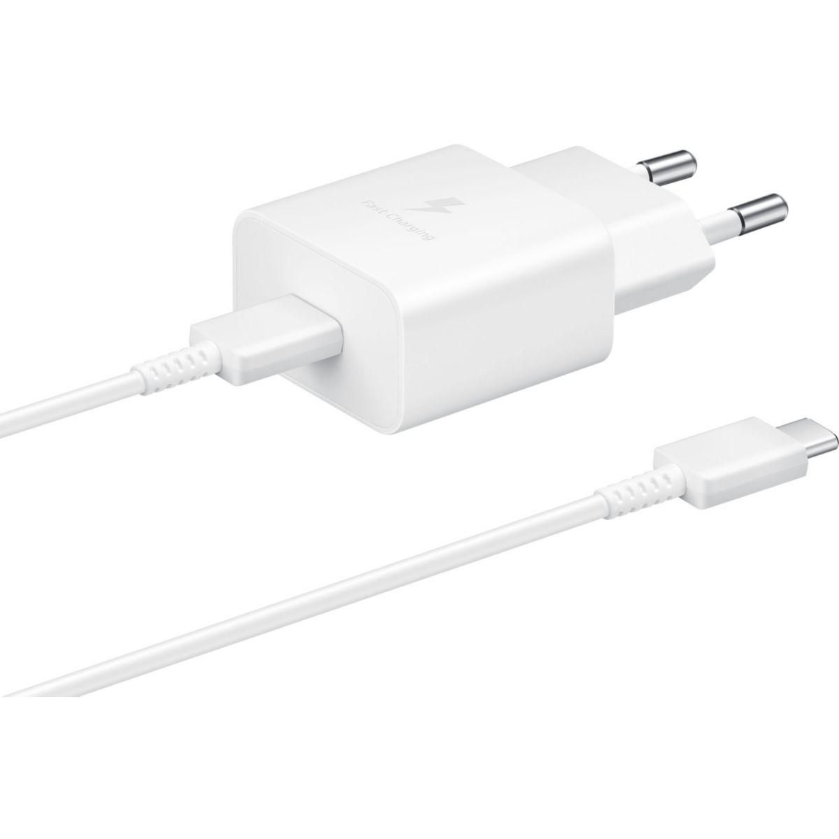 Samsung Chargeur secteur USB-C 15W + cable blanc