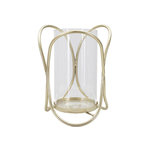 Paris Prix Photophore Design en Verre  Glox  21cm Or Clair