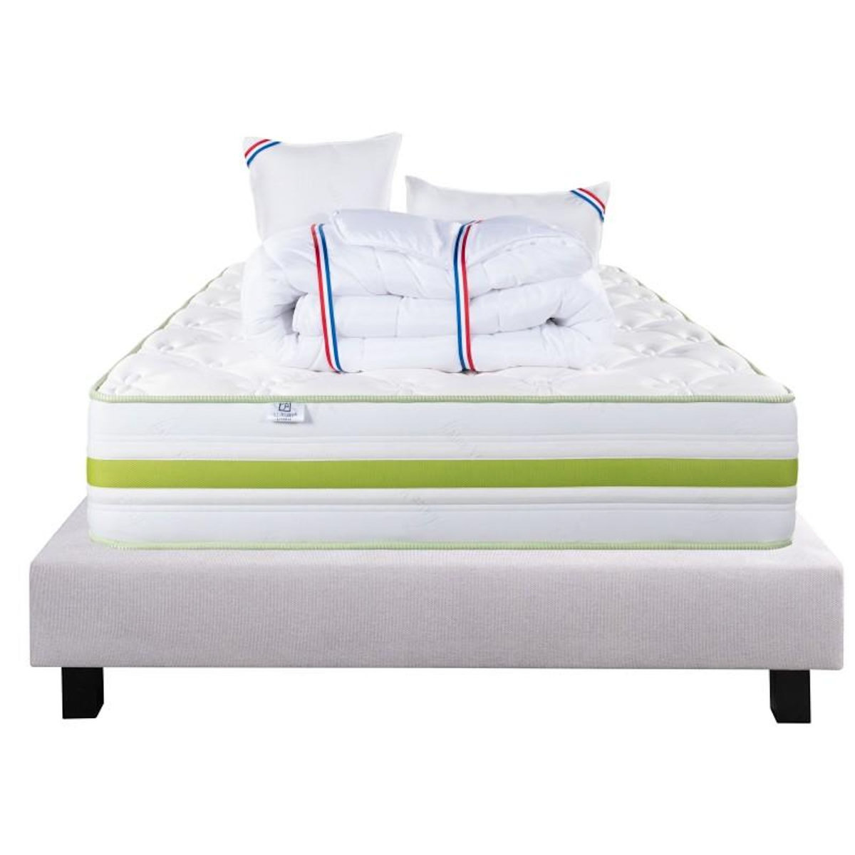 LUXURY LITERIE Ensemble literie mousse, Rêverie Ferme, Gris